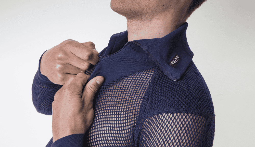Brynje Super Thermo Zip Polo Shirt w/shoulder inlay - Bilde 2