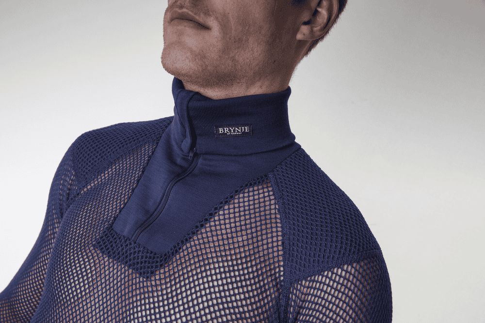 Brynje Super Thermo Zip Polo Shirt w/shoulder inlay - Bilde 3