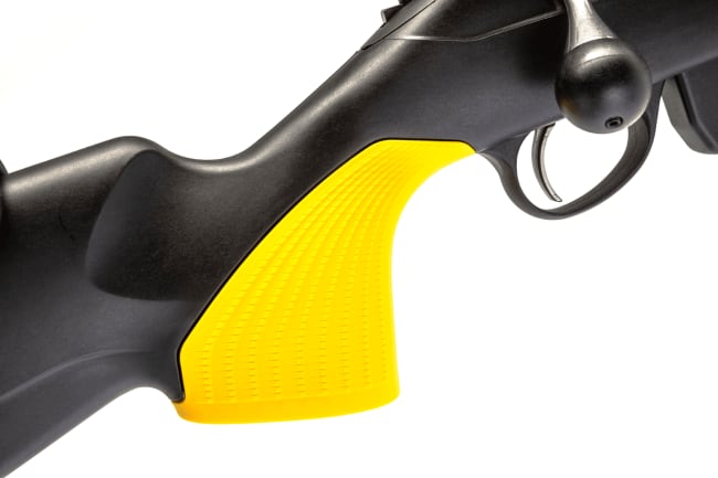 T3x pistolgrep vertikal "soft touch", Gul