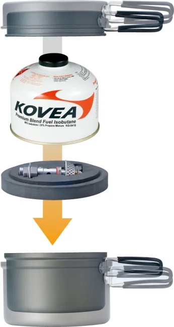 KOVEA SOLO 3 - KJELESETT MED TITANIUM BRENNER - Bilde 3