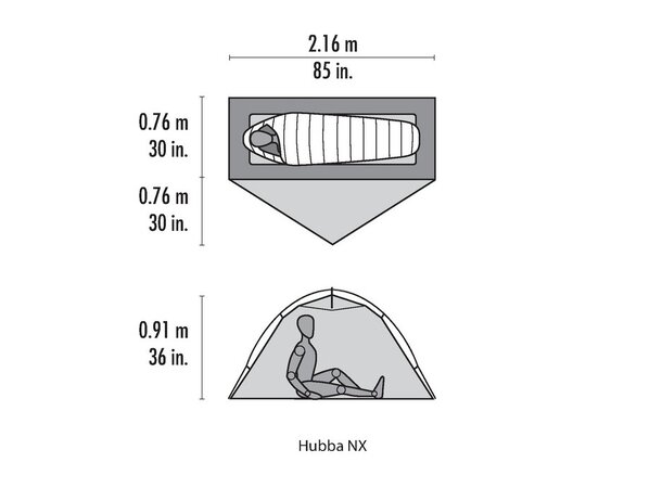 MSR Hubba NX 1P Telt Grønn - Bilde 3