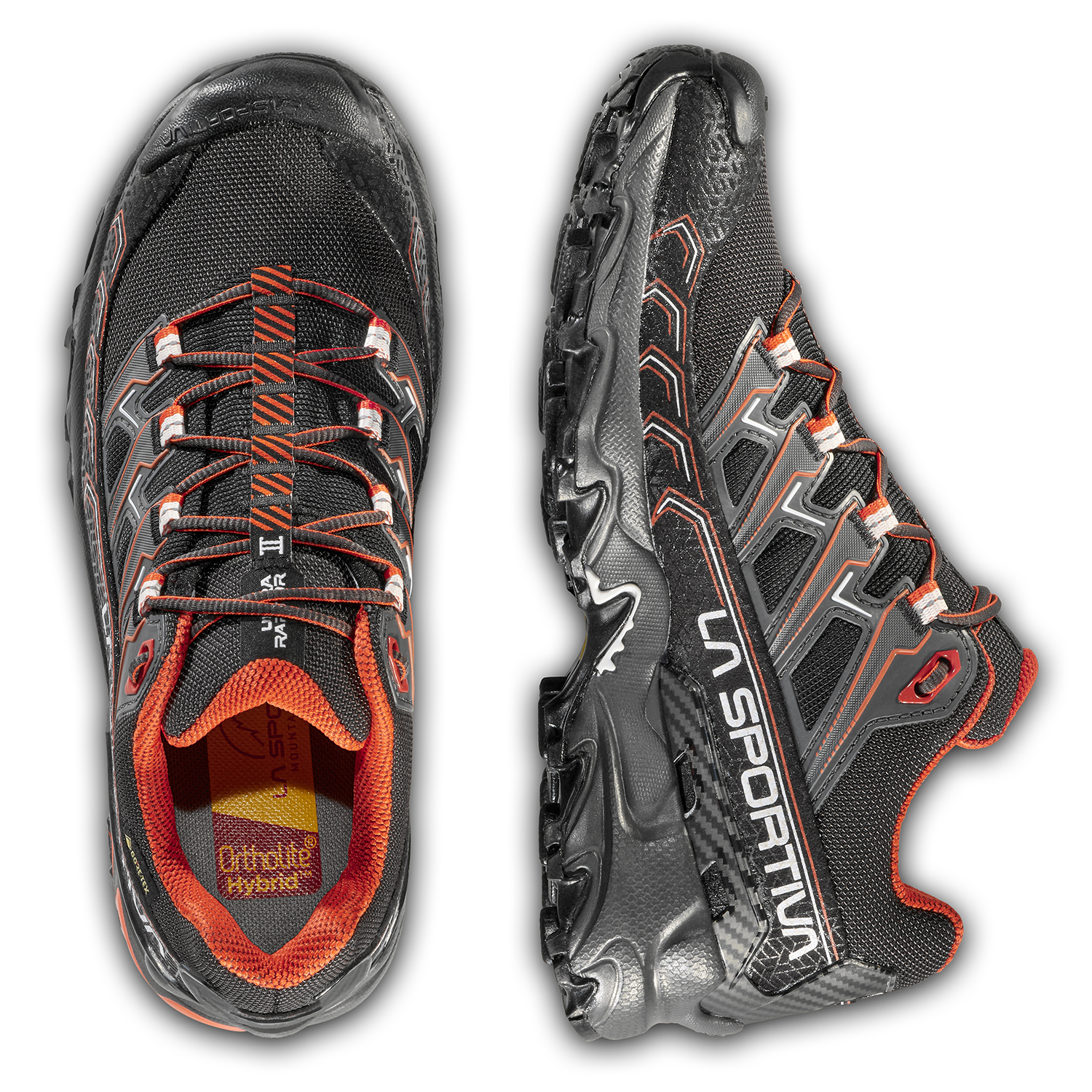 La Sportiva Ultra Raptor II GTX Women Black/Cherry Tomato - Bilde 2