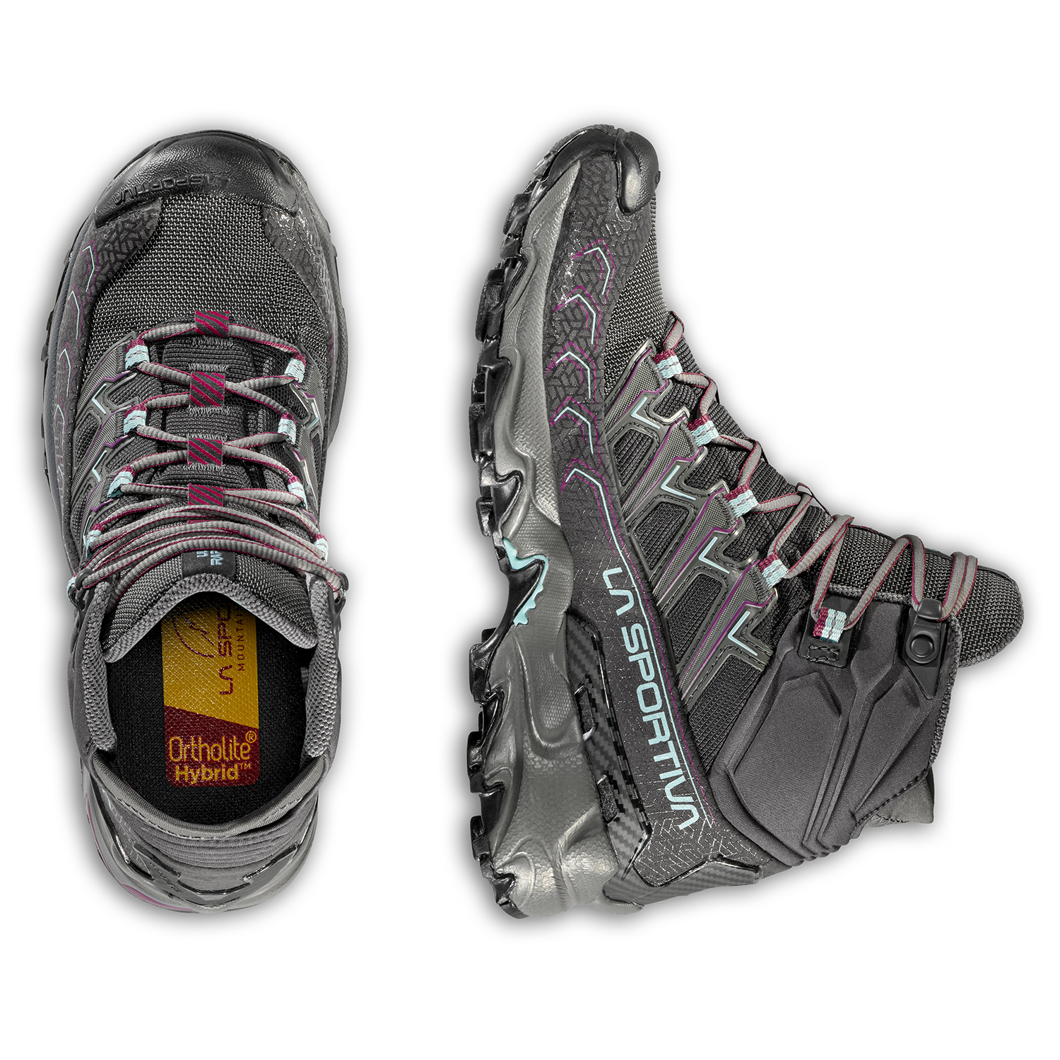 La Sportiva Ultra Raptor II Mid GTX W's, Carbon/Iceberg - Bilde 2