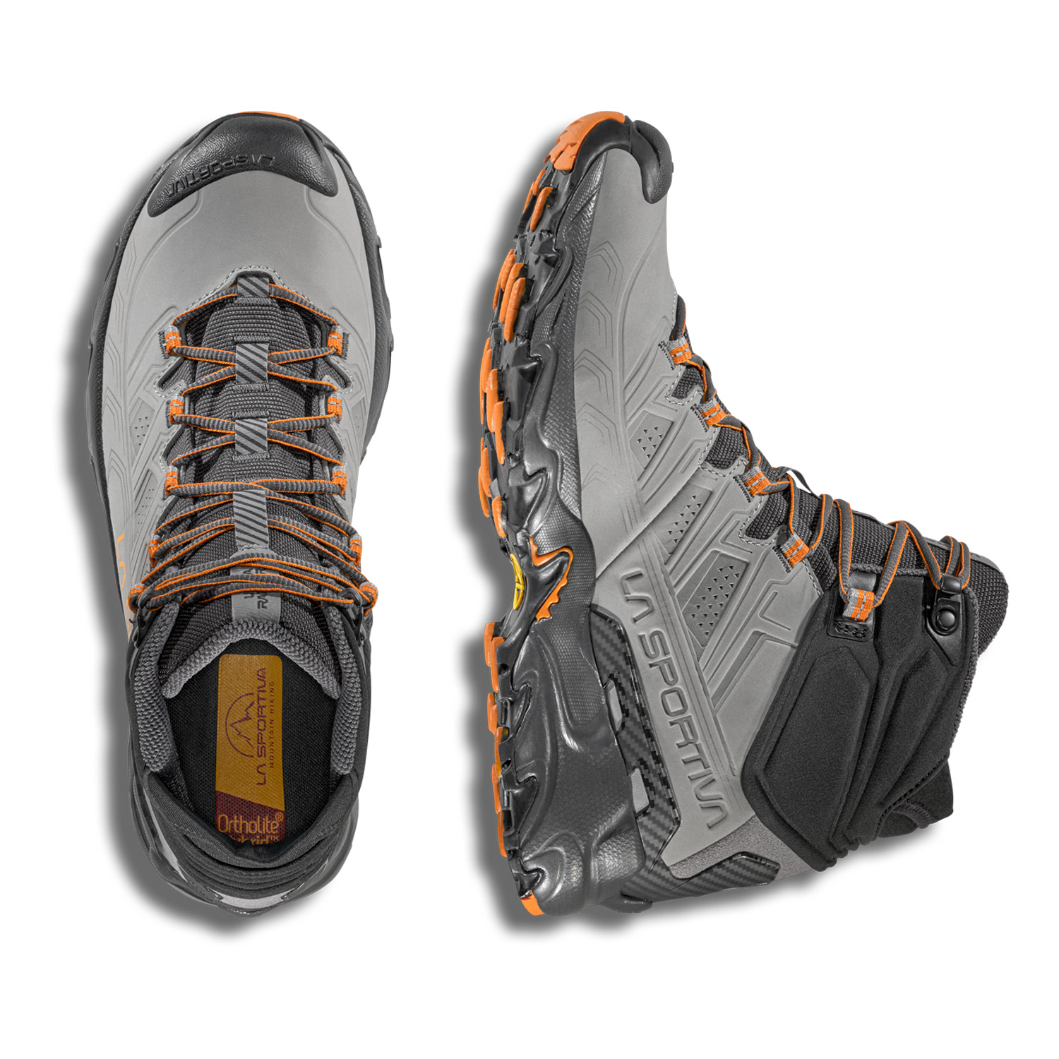 La Sportiva Ultra Raptor II Mid LT GTX, Grey/Marmalade - Bilde 3