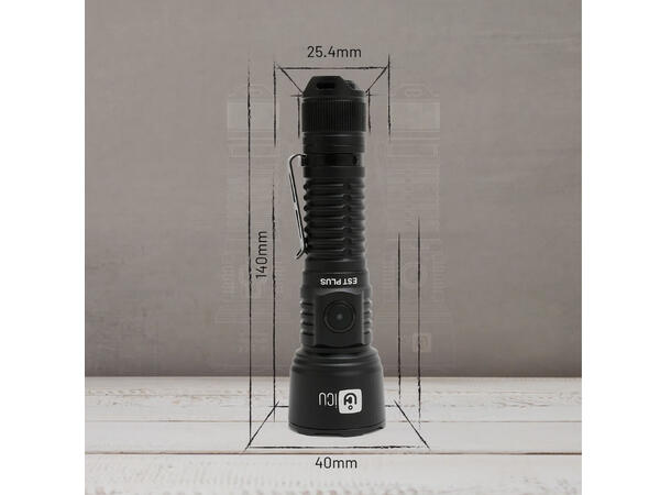 ICU Lommelykt LED inkl. 18650 batteri 2 i 1 lommelykt - Bilde 3