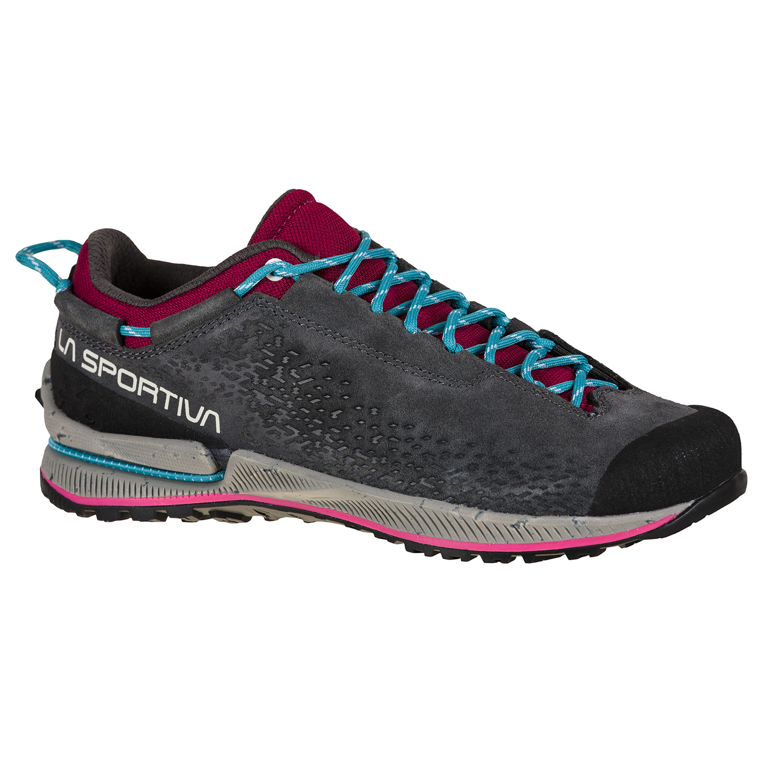 La Sportiva TX2 Evo Leather W's, Carbon/Red Plum