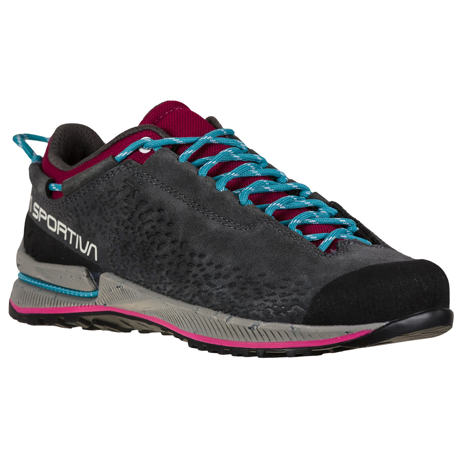 La Sportiva TX2 Evo Leather W's, Carbon/Red Plum - Bilde 7